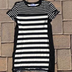 Zara Trafaluc black & white striped shirt